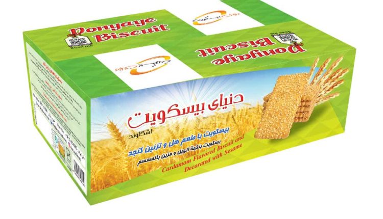 بیسکویت کنجدی دنیای بیسکویت