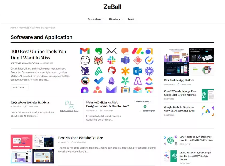 ZeBall - وب سایت خبری فناوری