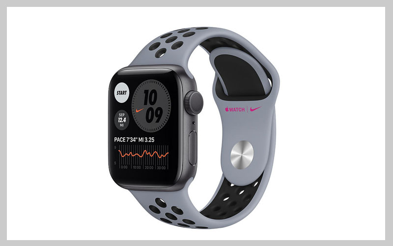 ساعت هوشمند اپل واچ سری 6 مدل 44mm Space Gray Aluminum Case with Nike Sport Band