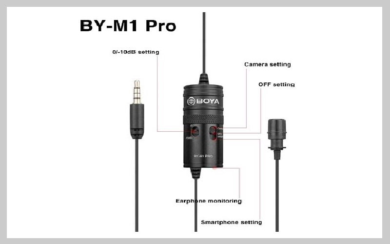 BY-M1 PRO میکروفن یقه ای بویا مدل