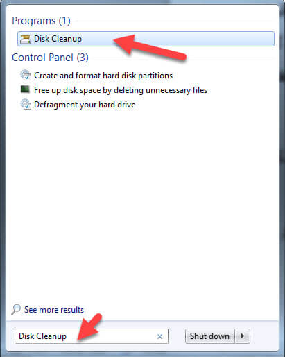 افزایش سرعت ویندوز با برنامه Disk Cleanup