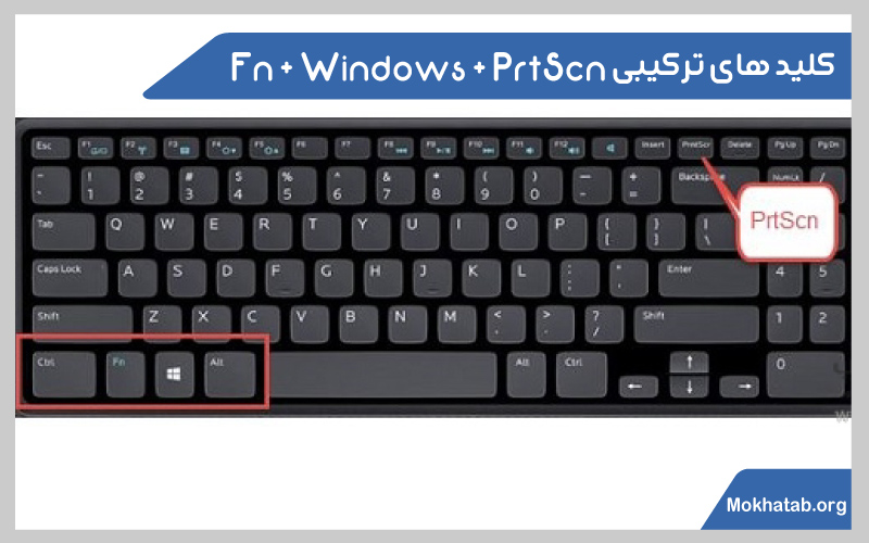 Fn-+-Windows-+-PrtScnاسکرین-شات-گرفتن-از-صفحه-نمایش-لپ-تاپ