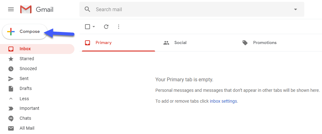 ارسال ایمیل در جیمیل