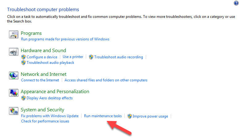 قابلیت تعمیر و نگهداری ویندوز