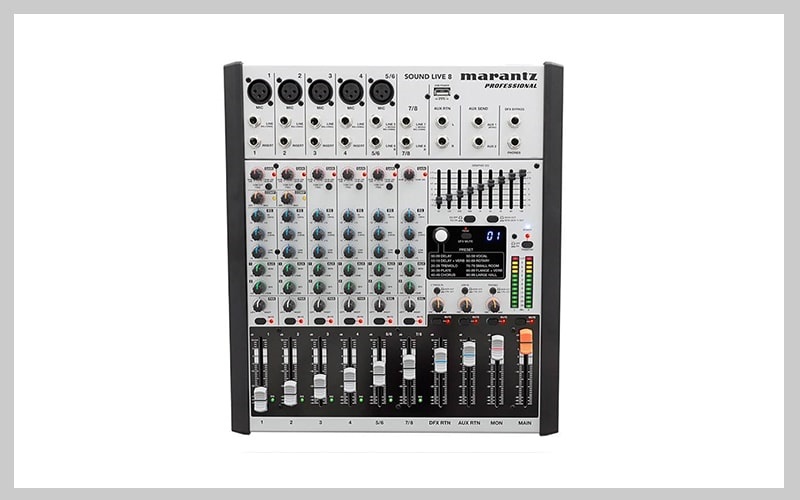 میکسر کنسول مرنتز مدل Sound Live 8