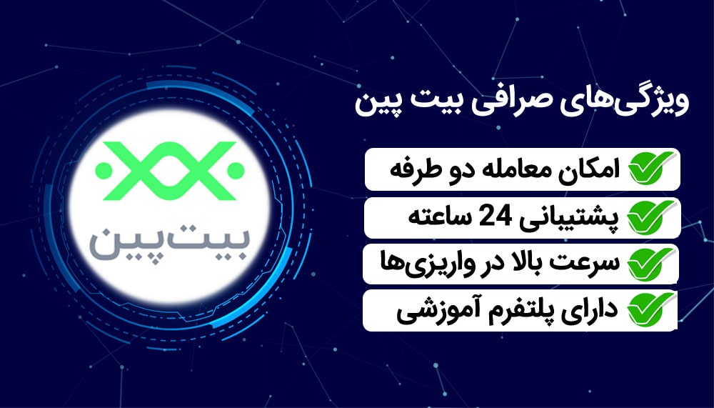 ویژگی های صرافی ارز دیجیتال بیت پین