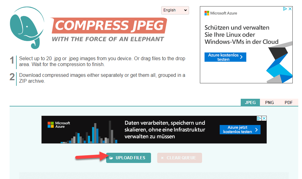 کم کردن حجم عکس ها با سایت compressjpeg