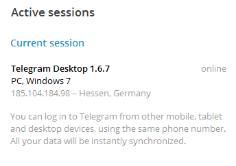 Terminate All Other Sessions