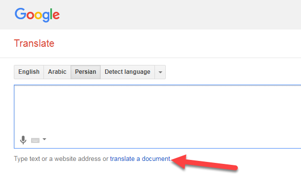 ترجمه فایل های متنی در گوگل ترنسلیت