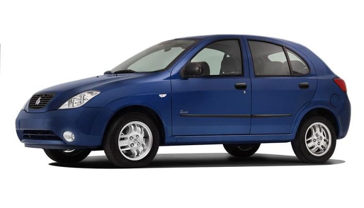 نمایی جانبی از خودرو تیبا 2 سایپا