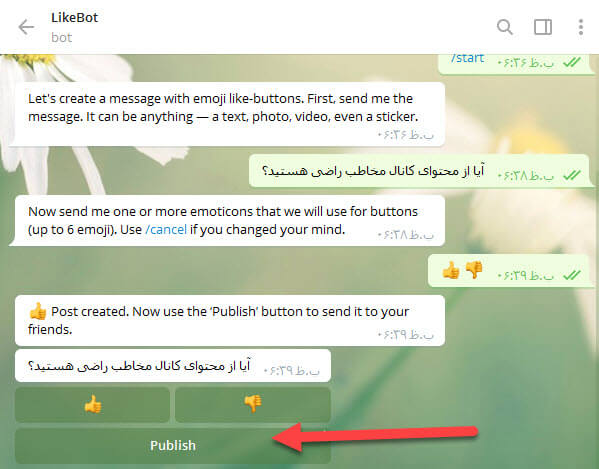 ساخت حرفه ای نظرسنجی تلگرامی