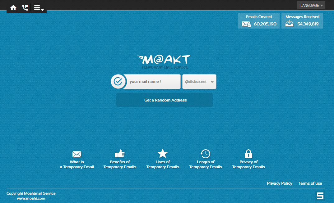 سایت ایمیل موقت moakt.com