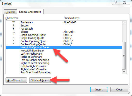 نیم فاصله در ورد