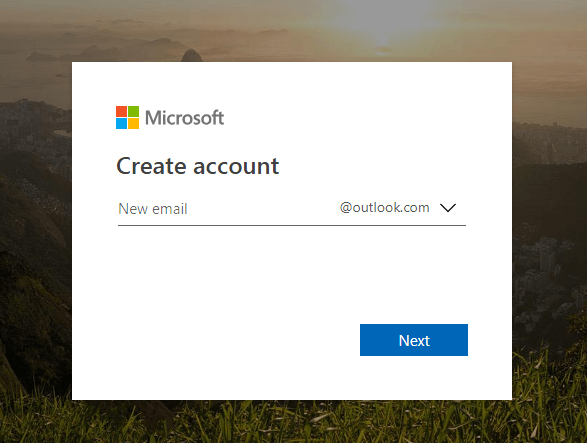 ساخت ایمیل در لایو
