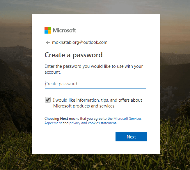 آموزش ساخت ایمیل مایکروسافت