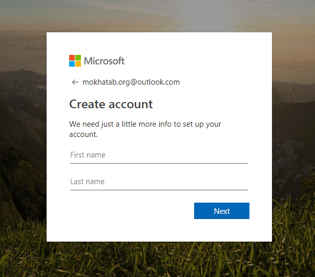 آموزش ساخت ایمیل در مایکروسافت