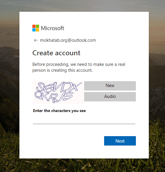 ساخت ایمیل در مایکروسافت