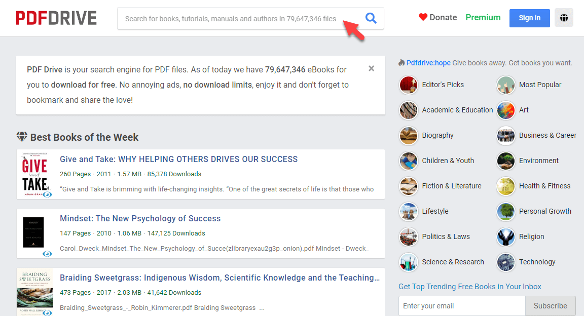 دانلود کتاب های خارجی از سایت pdfdrive