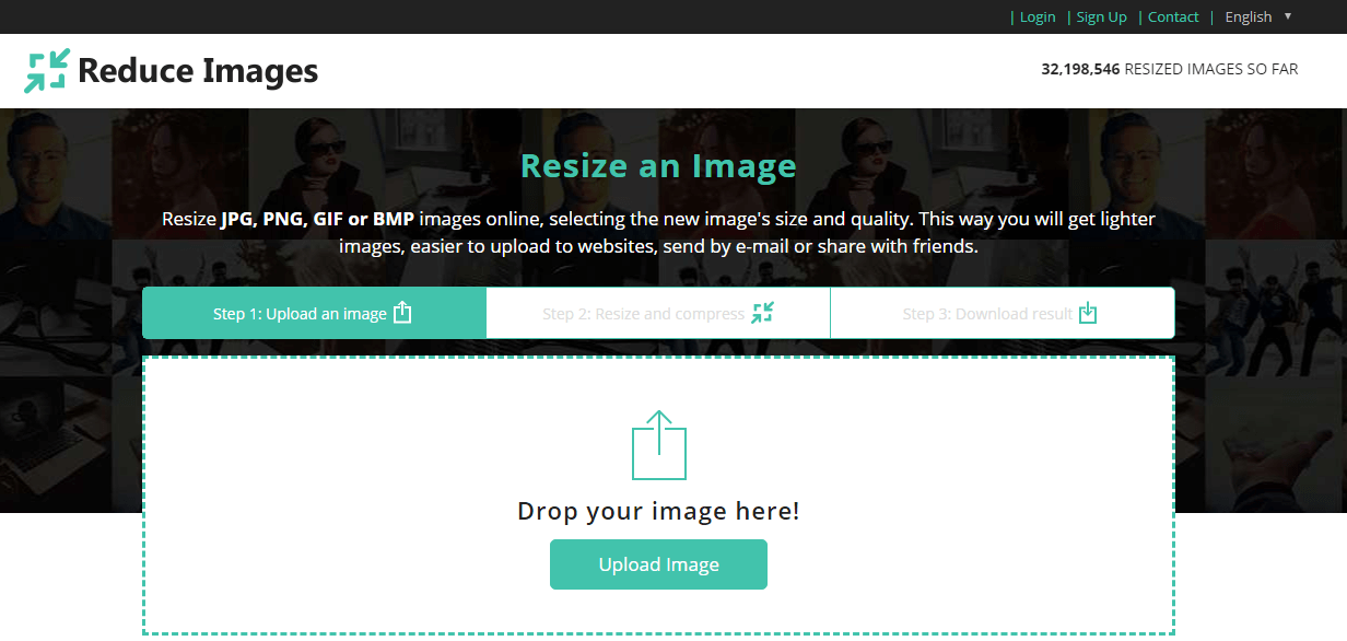 کاهش حجم تصاویر توسط سایت reduceimages