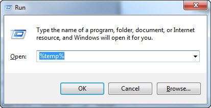 فایل های temp ویندوز