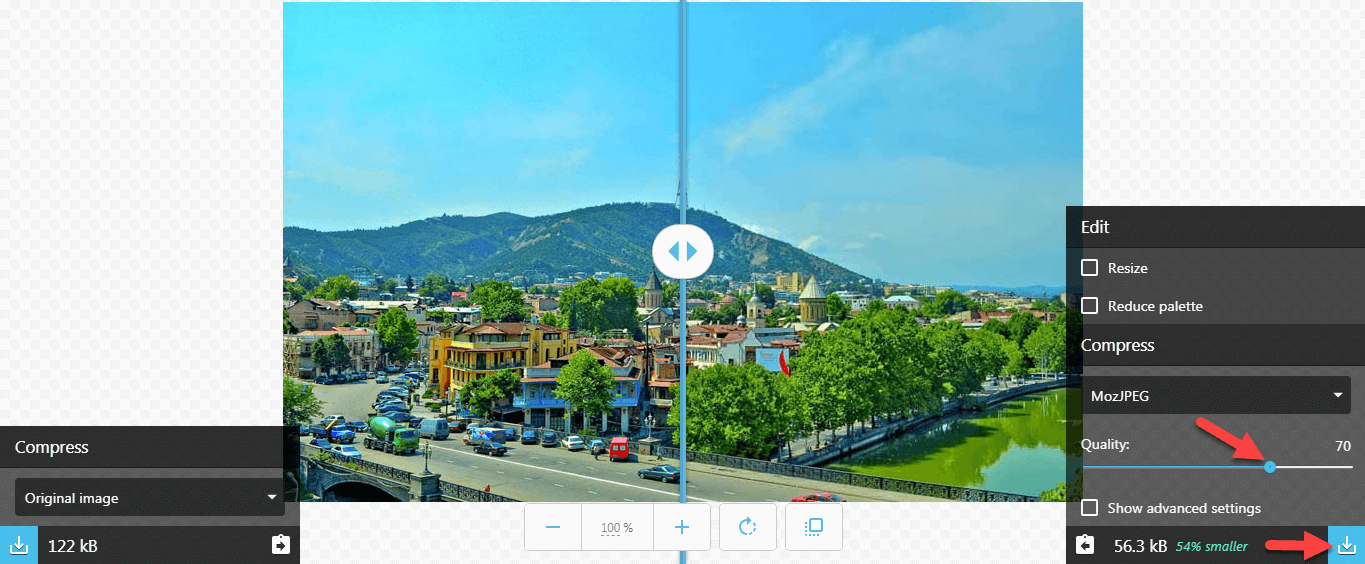  کاهش حجم تصاویر با سایت squoosh