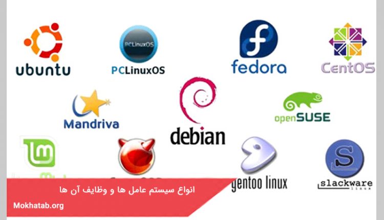 انواع سیستم عامل ها و وظایف آن ها
