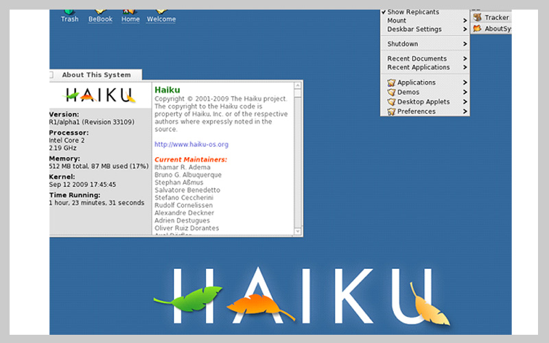 سیستم عامل haiku