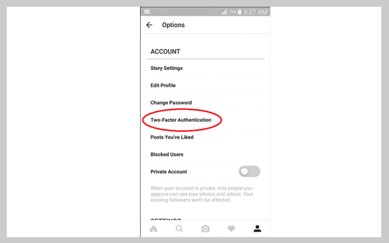 ورود دو مرحله ای اینستاگرام
